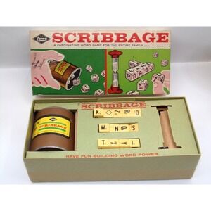 Vintage Scribbage Game 1963 E.S. Lowe Co. No. 954 Made In USA no timer!